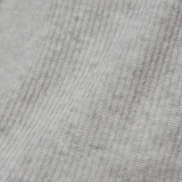 Lane Bryant Lightweight Ribbed Lace -Up Heather Grey Top size 14/16 - Picture 5 of 5